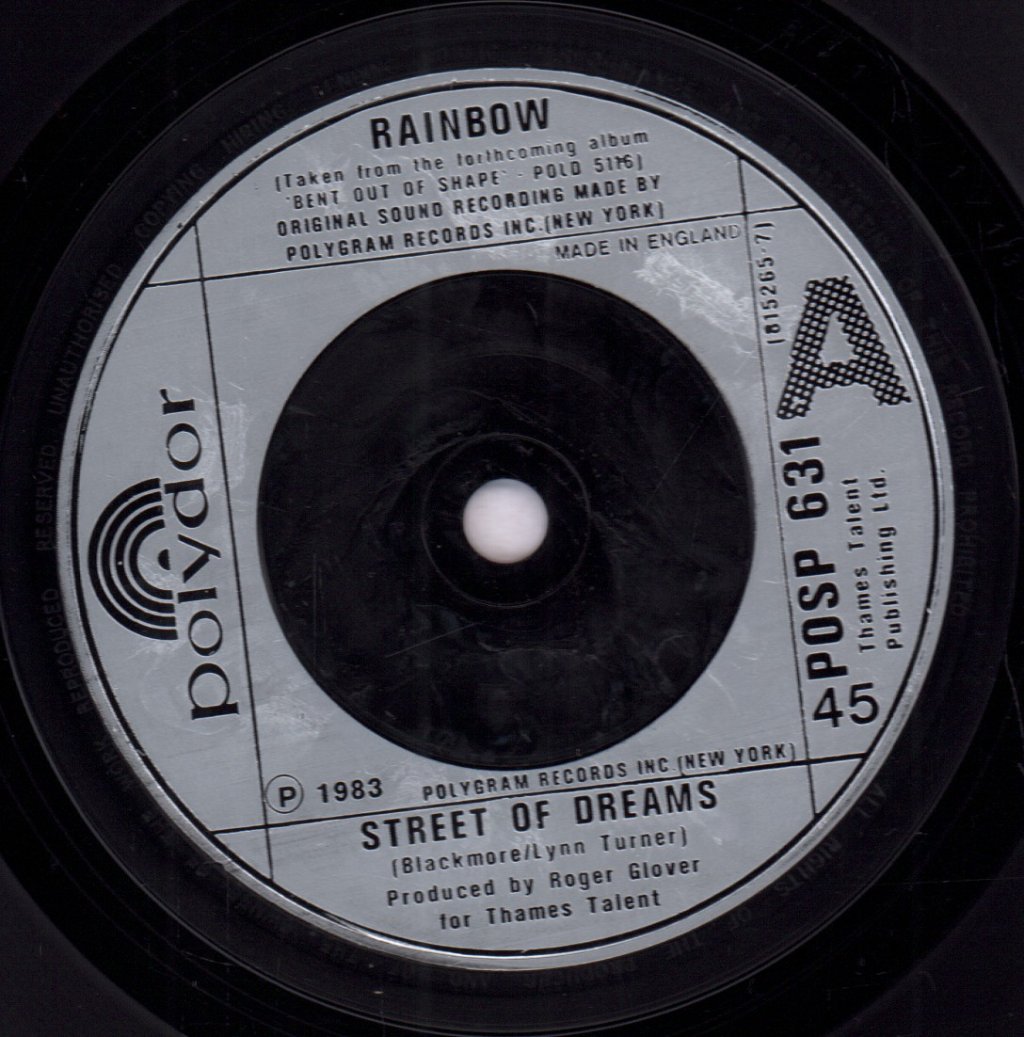 Rainbow (Rock/Metal Group) - Street Of Dreams - 7 Inch
