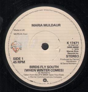 Maria Muldaur - Birds Fly South - 7 Inch