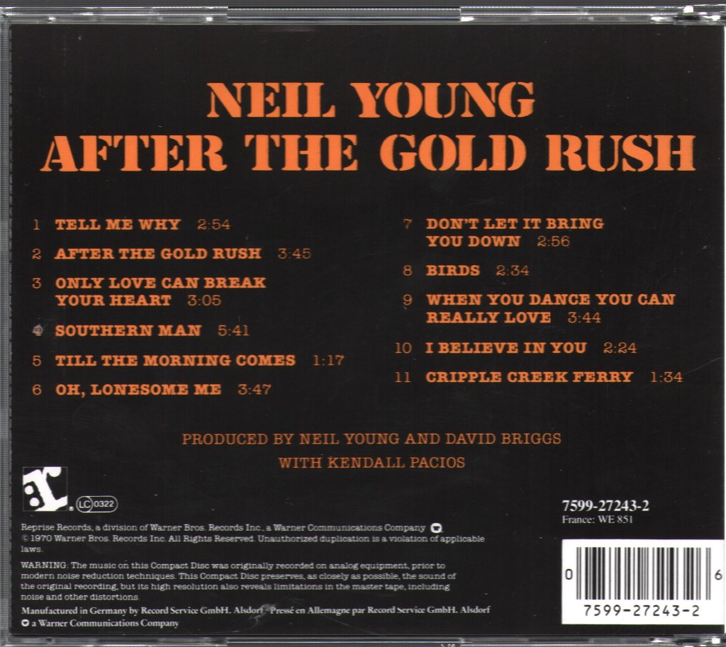 Neil Young - After The Gold Rush - Cd