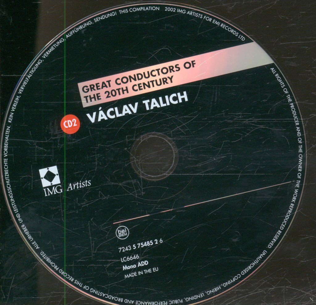 Václav Talich - Great Conductors Of The 20th Century - Double Cd