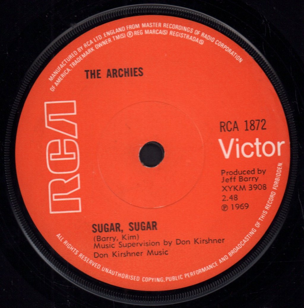 Archies - Sugar Sugar - 7 Inch