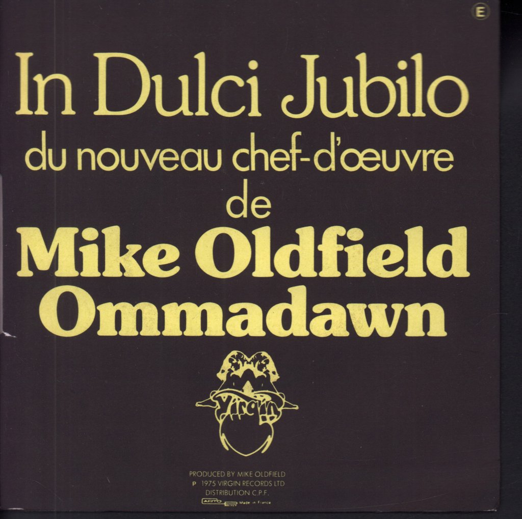 Mike Oldfield - In Dulci Jubilo - 7 Inch