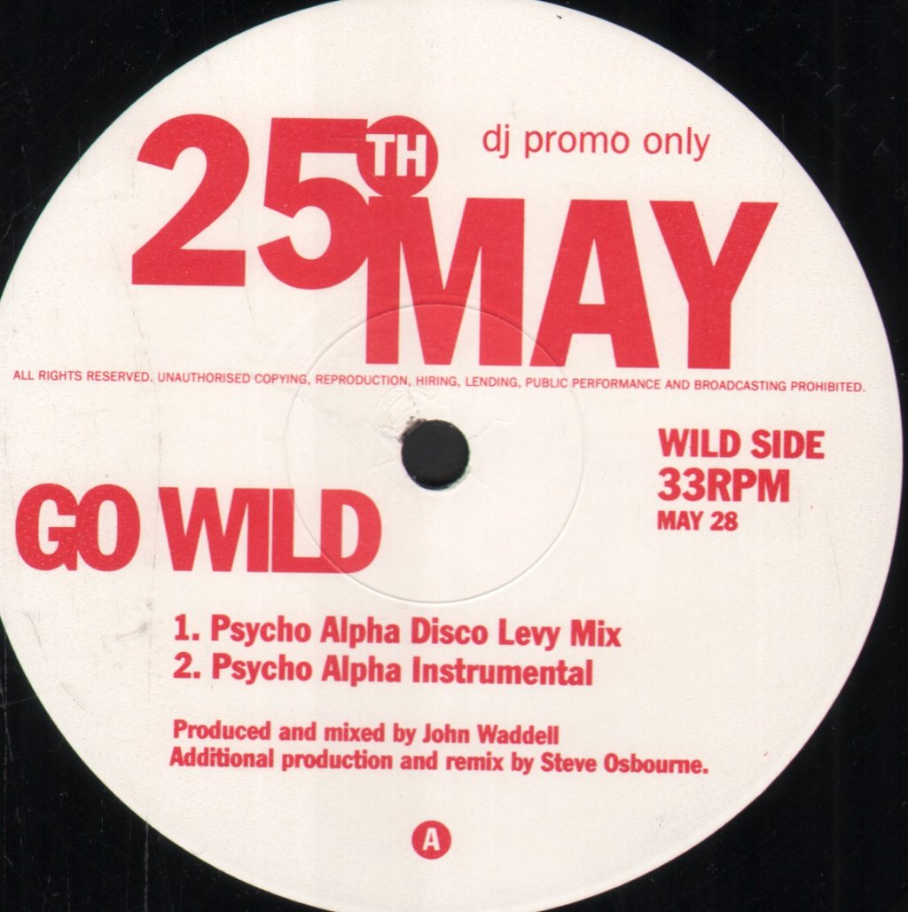 25Th Of May - Go Wild - 12 Inch