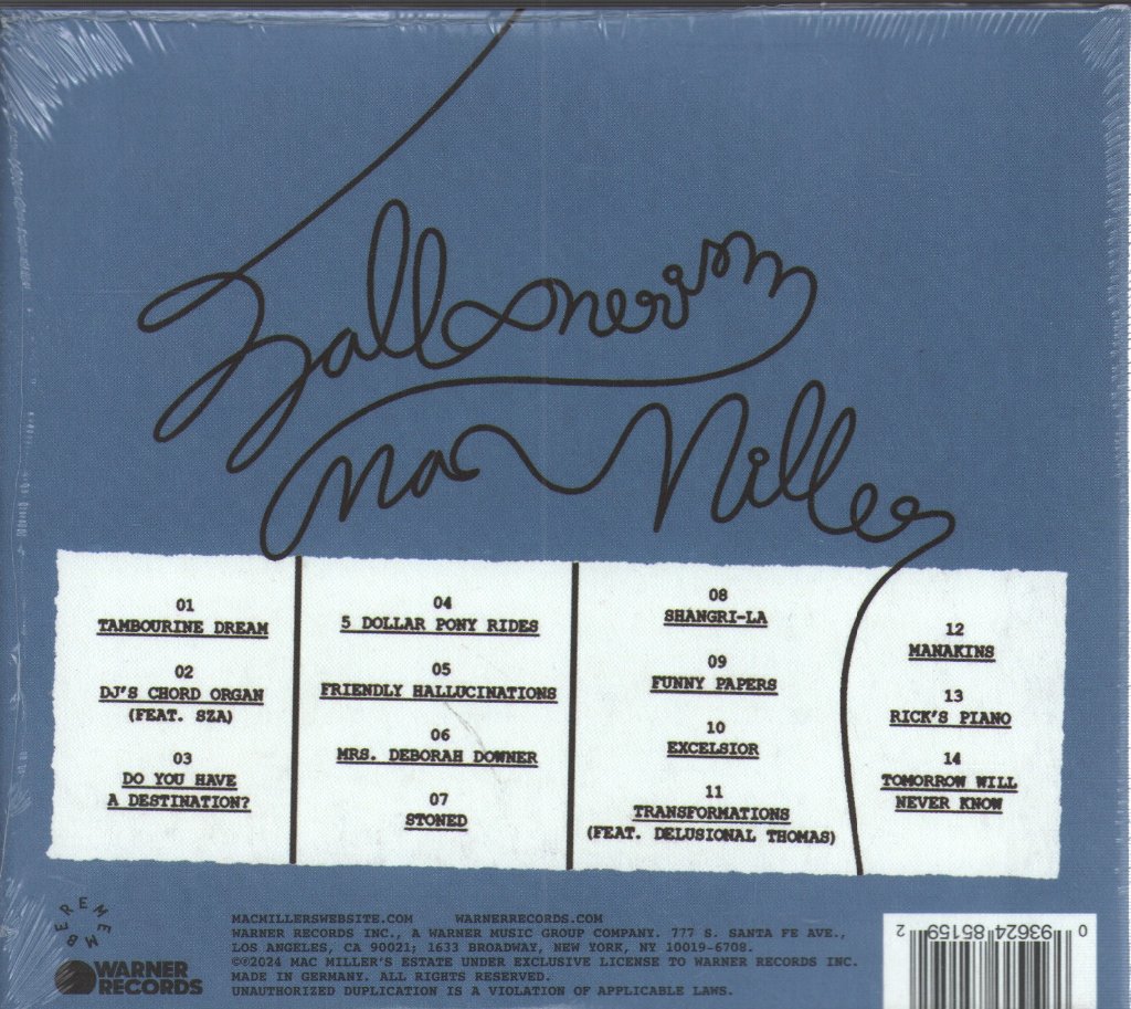 Mac Miller - Balloonerism - Cd – Vinyl Tap