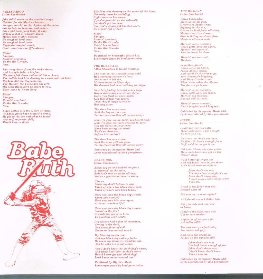 Babe Ruth - First Base - Lp