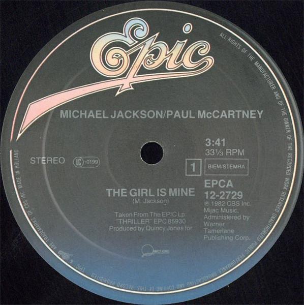 Michael Jackson and Paul Mccartney - Girl Is Mine - 12 Inch