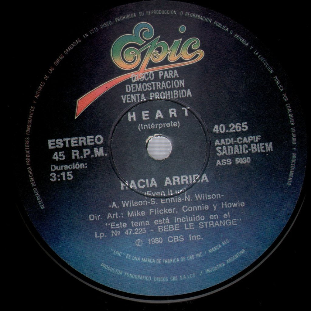 Heart - Even It Up - 7 Inch