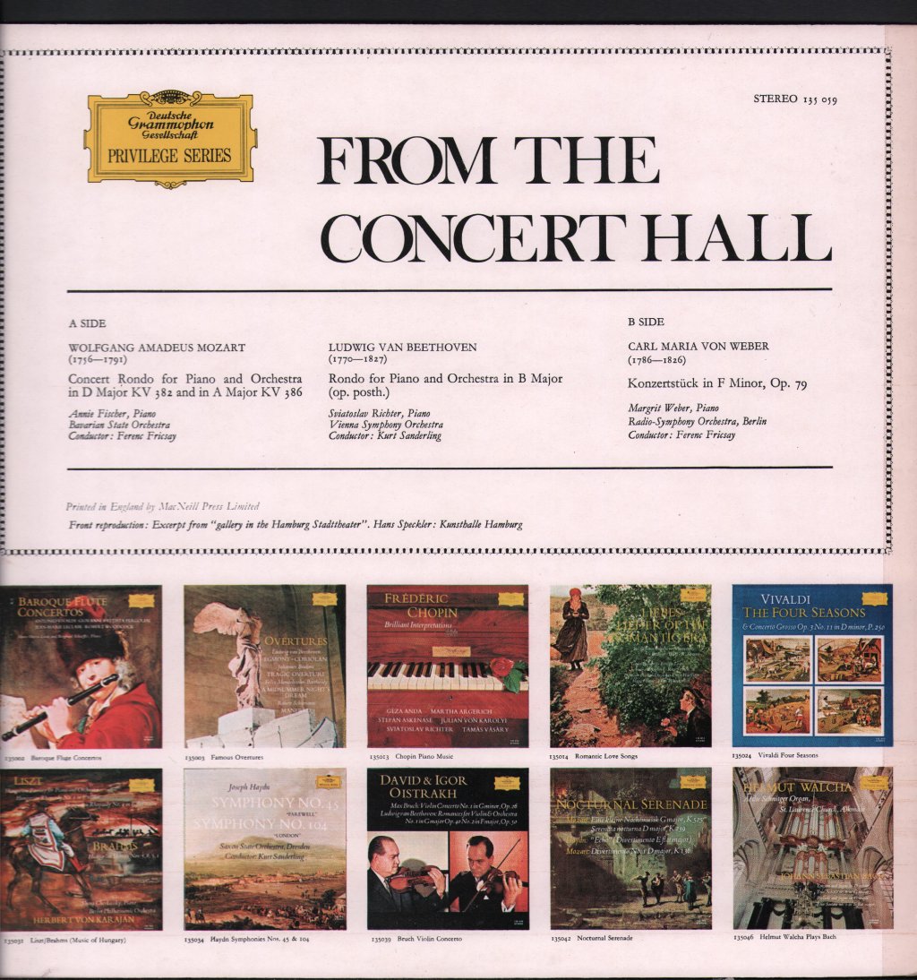 Various Artists - From The Concert Hall - Lp