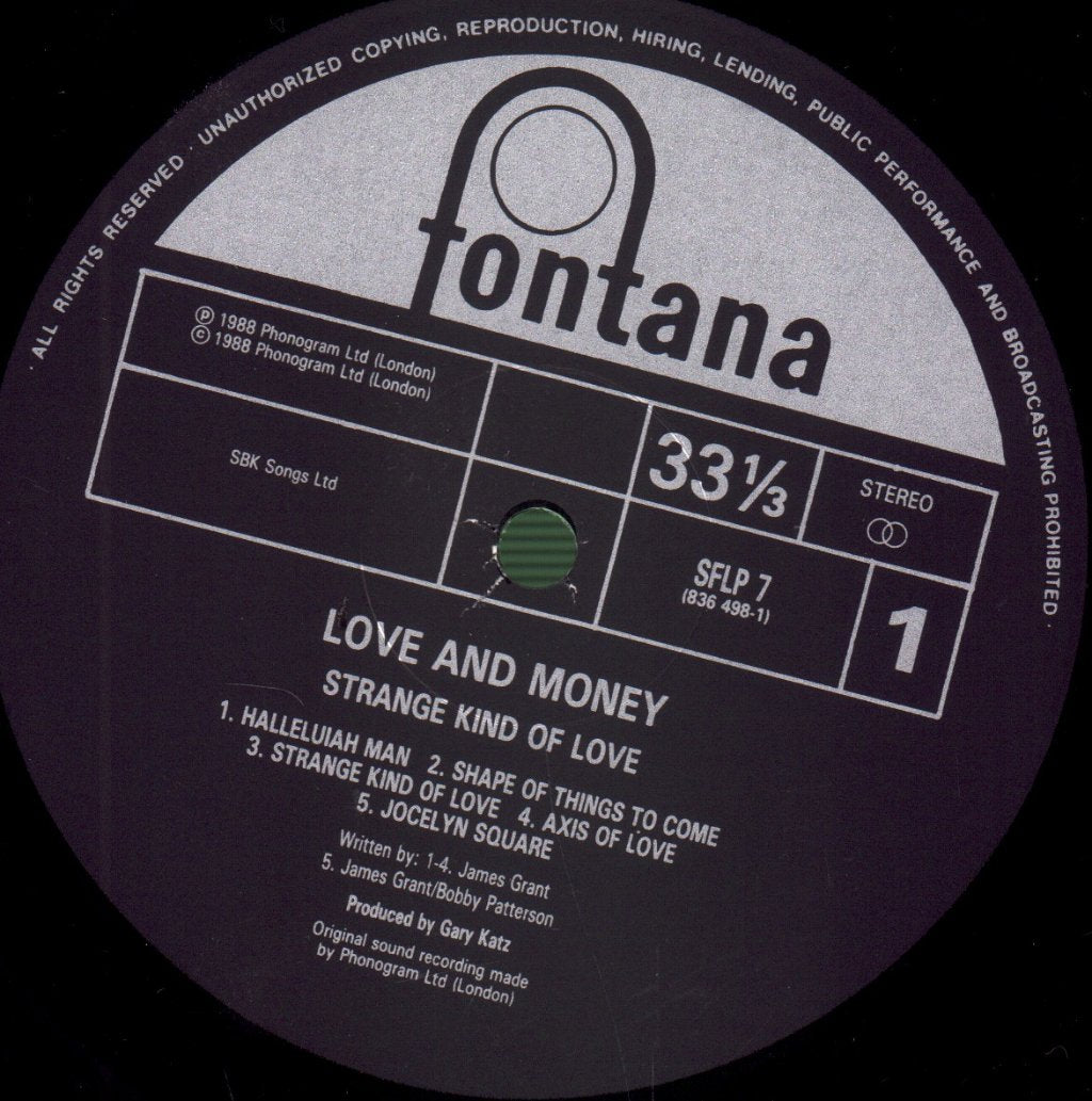 Love And Money - Strange Kind Of Love - Lp