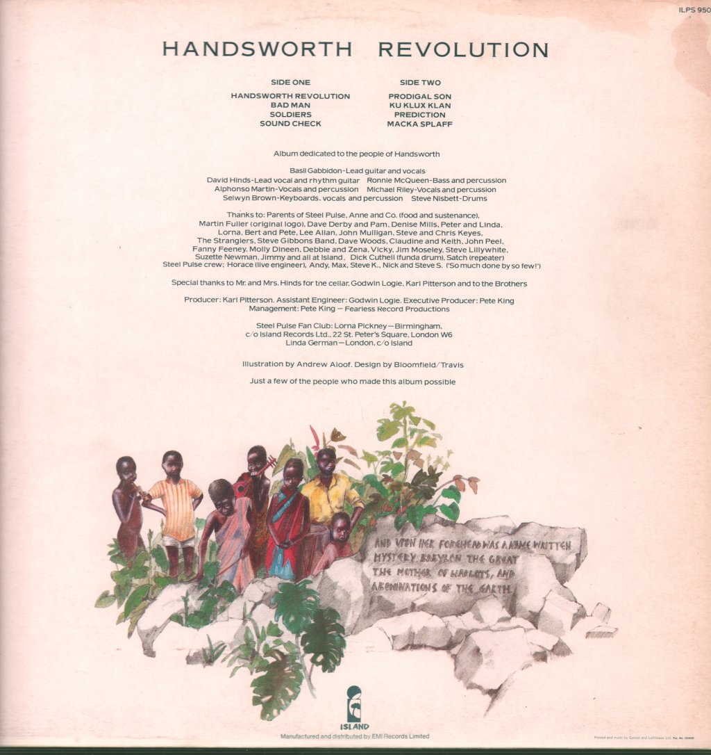 Steel Pulse - Handsworth Revolution - Lp