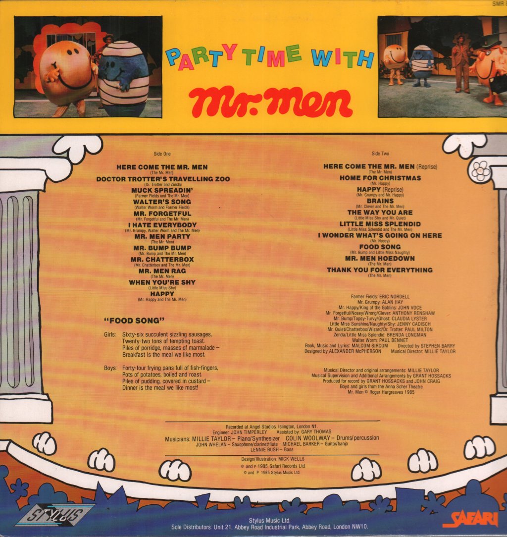 Party Time With The Mr Men - Party Time With The Mr Men - Lp