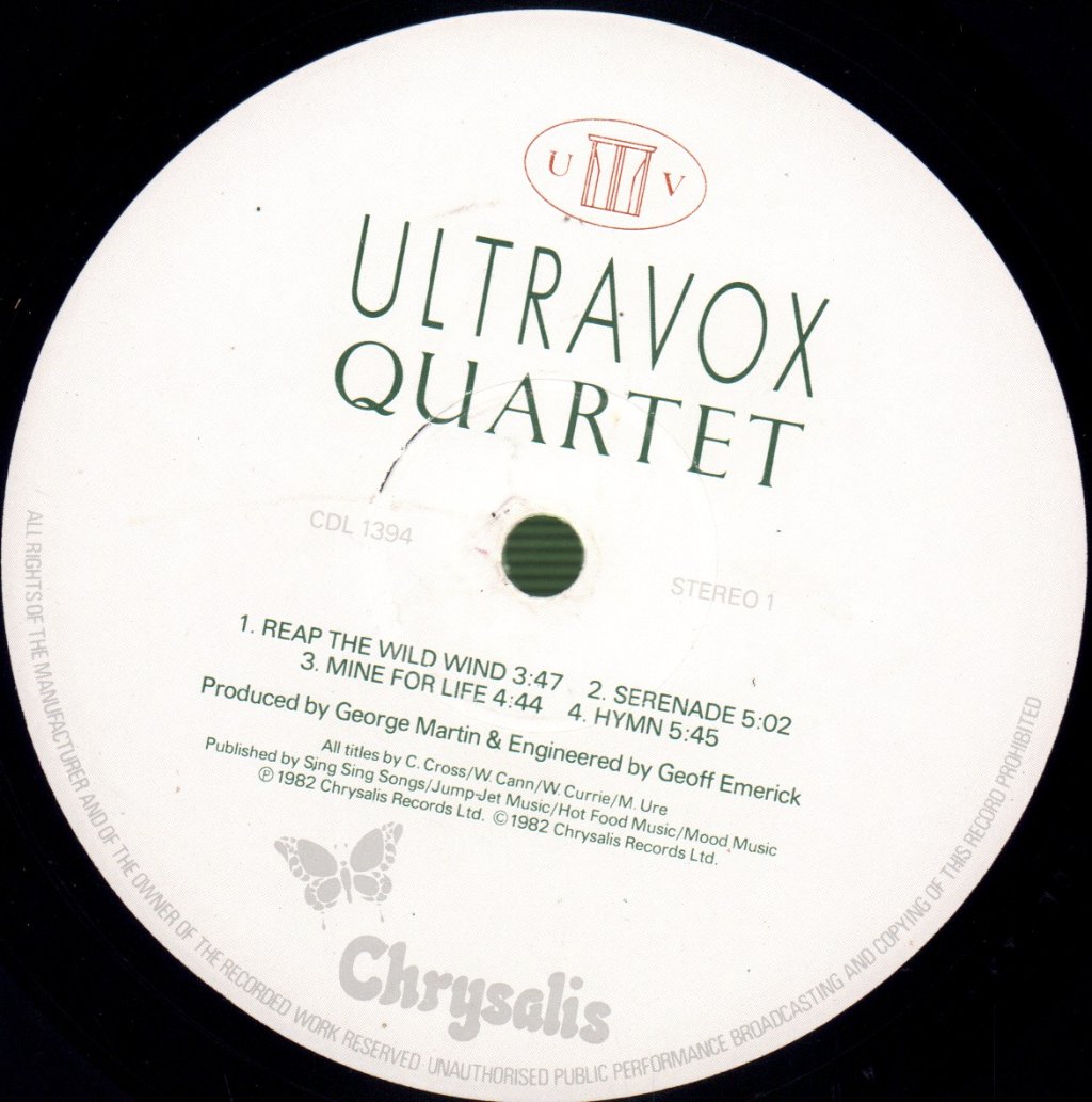 Ultravox - Quartet - Lp