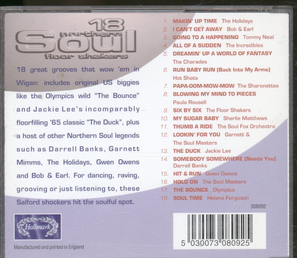 Various Artists - 18 Northern Soul Floor Shakers - Cd