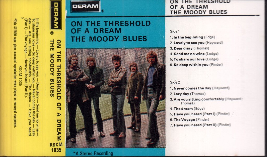 Moody Blues - On The Threshold Of A Dream - Cassette