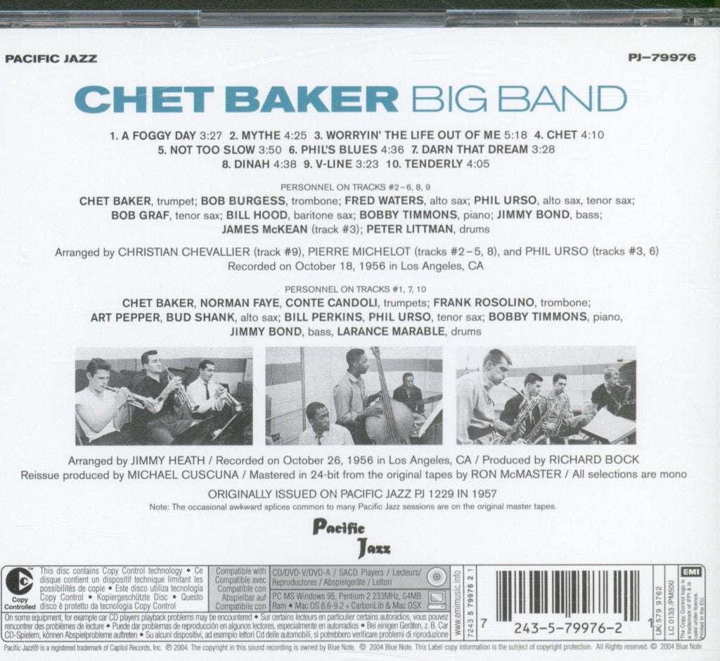 Chet Baker - Big Band - Cd