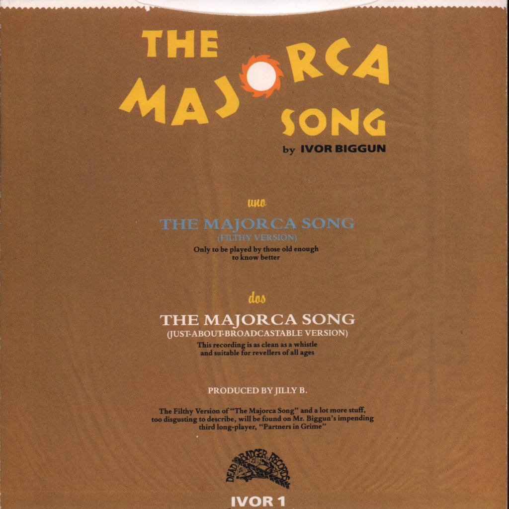 Ivor Biggun - Majorca Song - 7 Inch