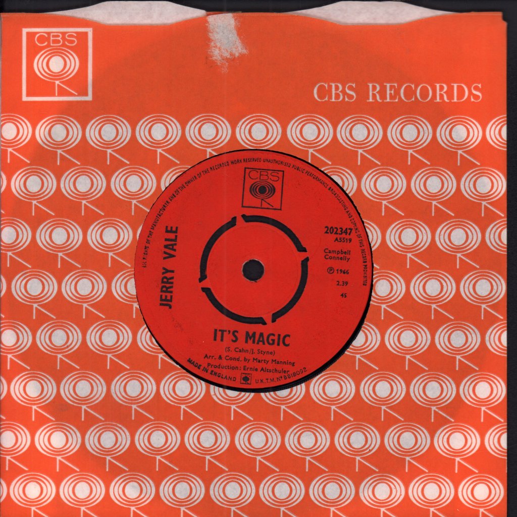 Jerry Vale - Dommage Dommage - 7 Inch