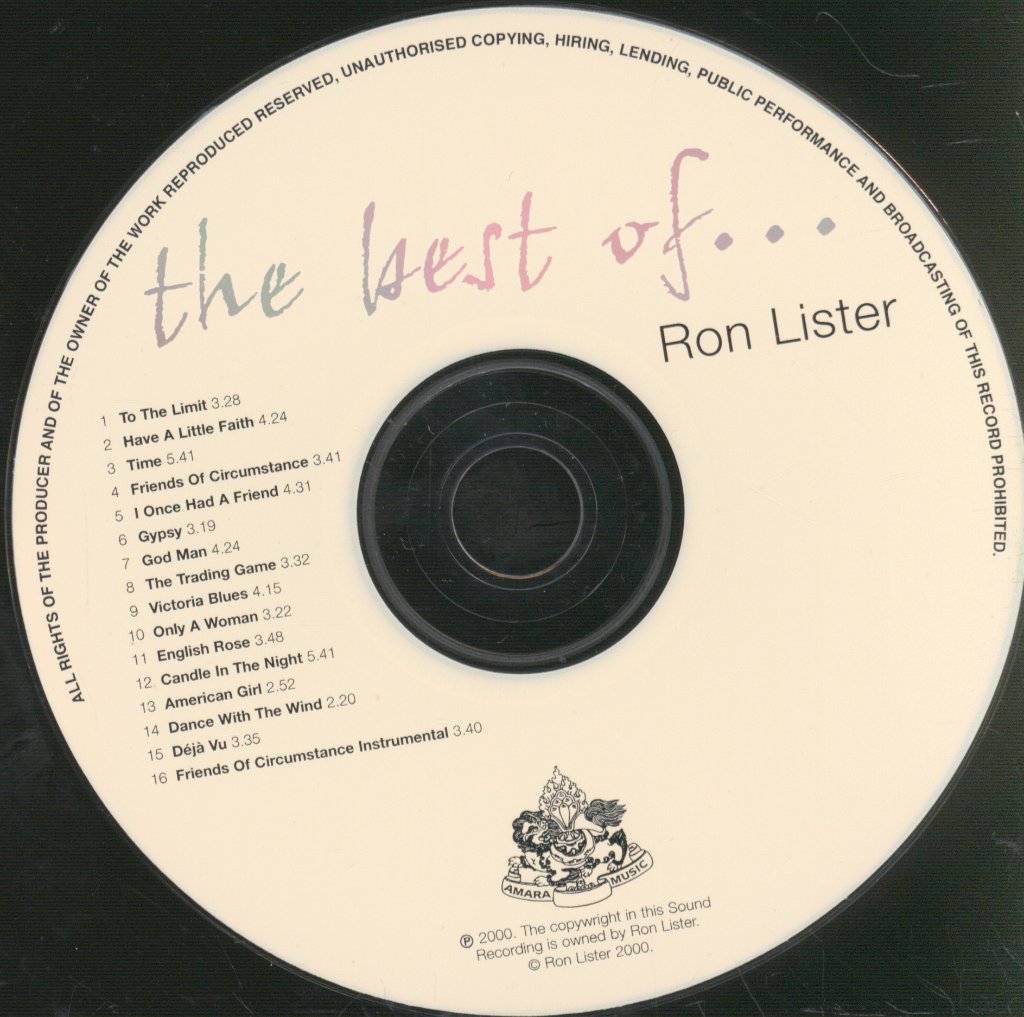 Ron Lister - Best Of - Cd