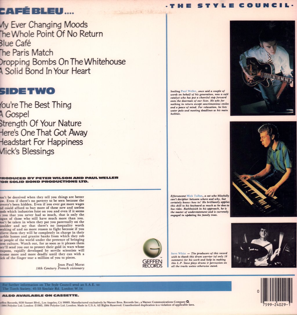 Style Council - My Ever Changing Moods - Lp