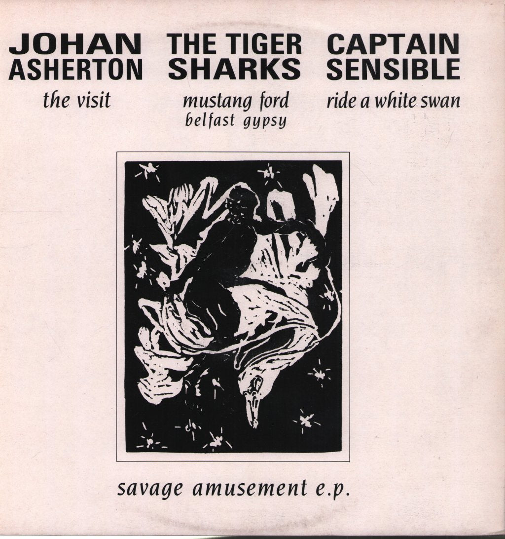 Captain Sensible/Johan Asherton/Tigersharks - Savage Amusement E.P. - 12 Inch