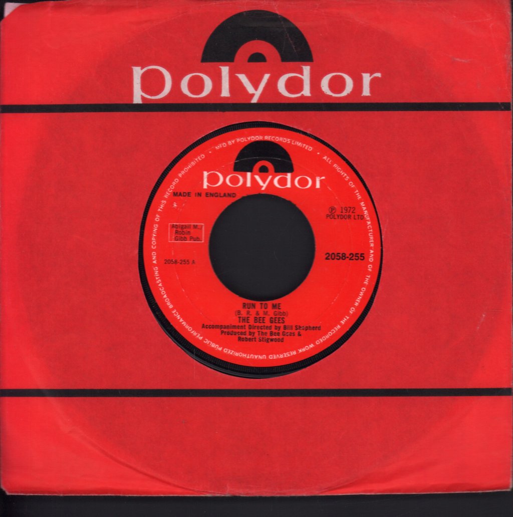 Bee Gees - Run To Me - 7 Inch