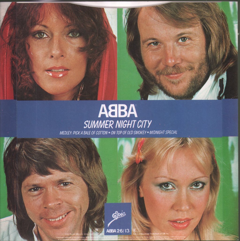 ABBA - Summer City Night - 7 Inch