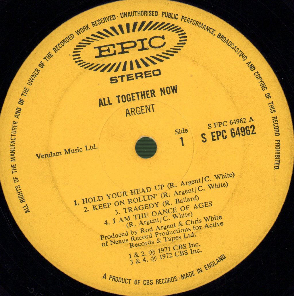 Argent - All Together Now - Lp