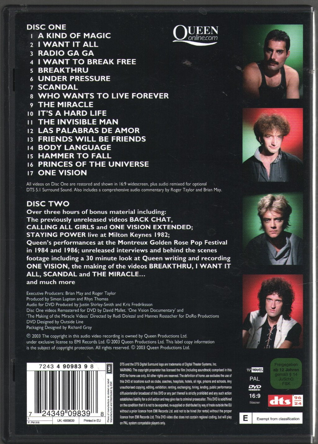 Queen - Greatest Video Hits 2 - Double Dvd