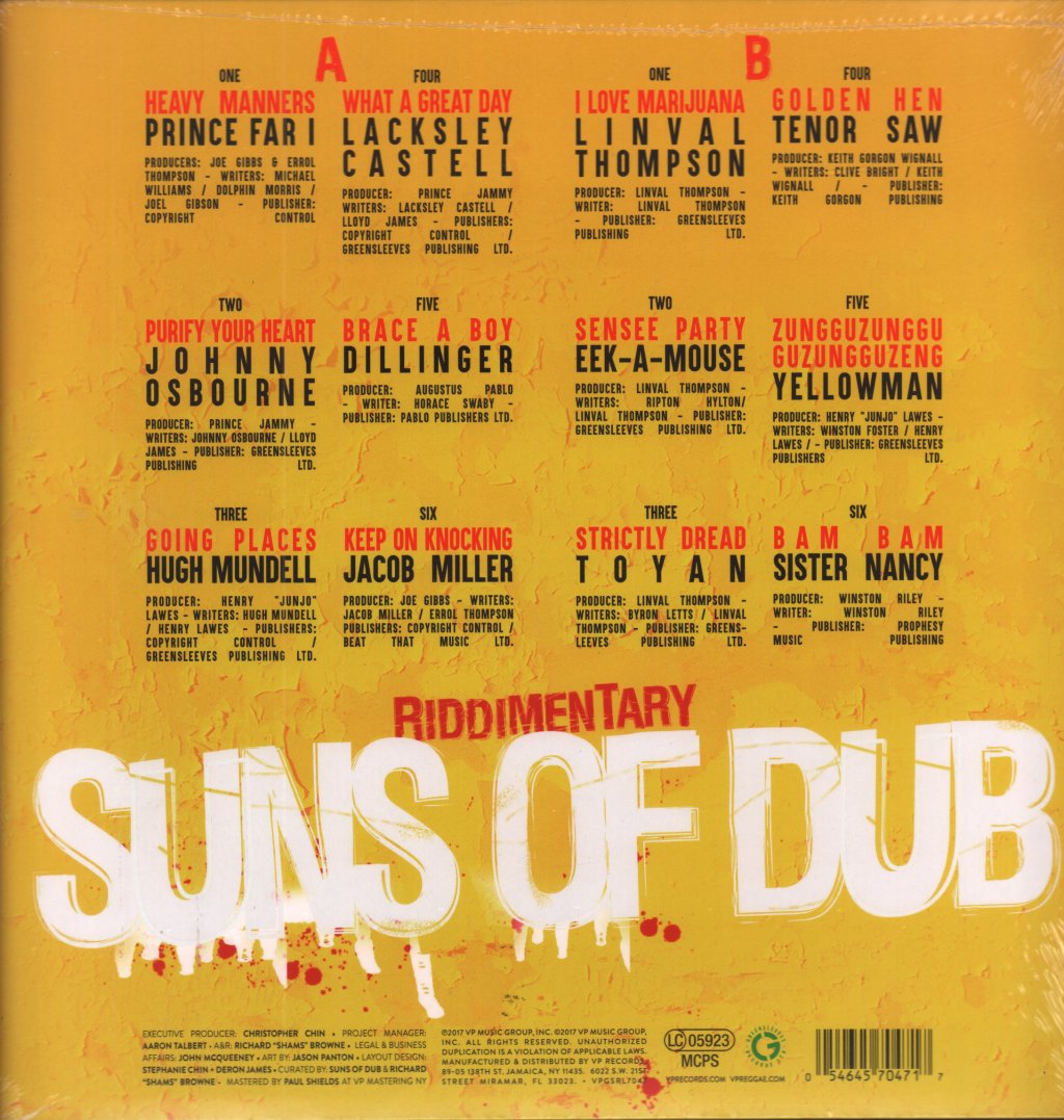 Various Artists - Riddimentary Suns Of Dub - Lp