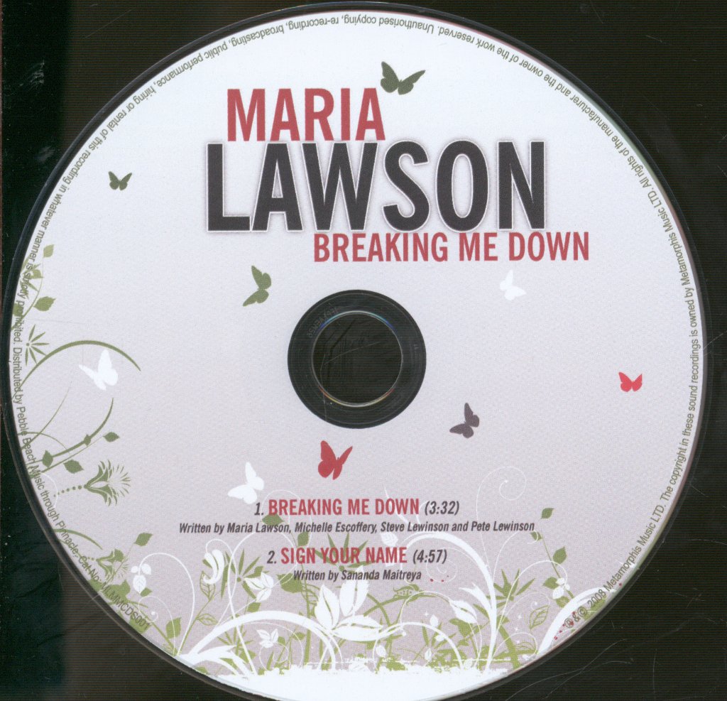 Maria Lawson - Breaking Me Down - Cd