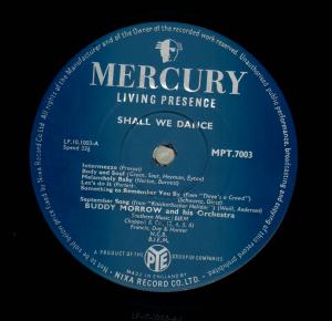 Buddy Morrow - Shall We Dance - 10 Inch
