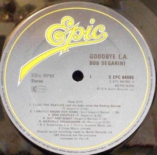 Bob Segarini - Goodbye L. A. - Lp