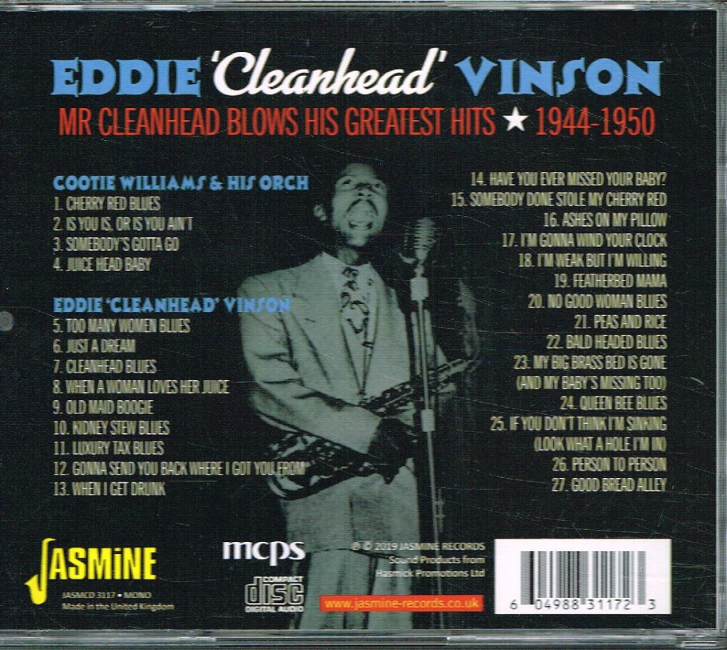 Eddie Cleanhead Vinson - Mr Cleanhead Blows His Greatest Hits - Cd
