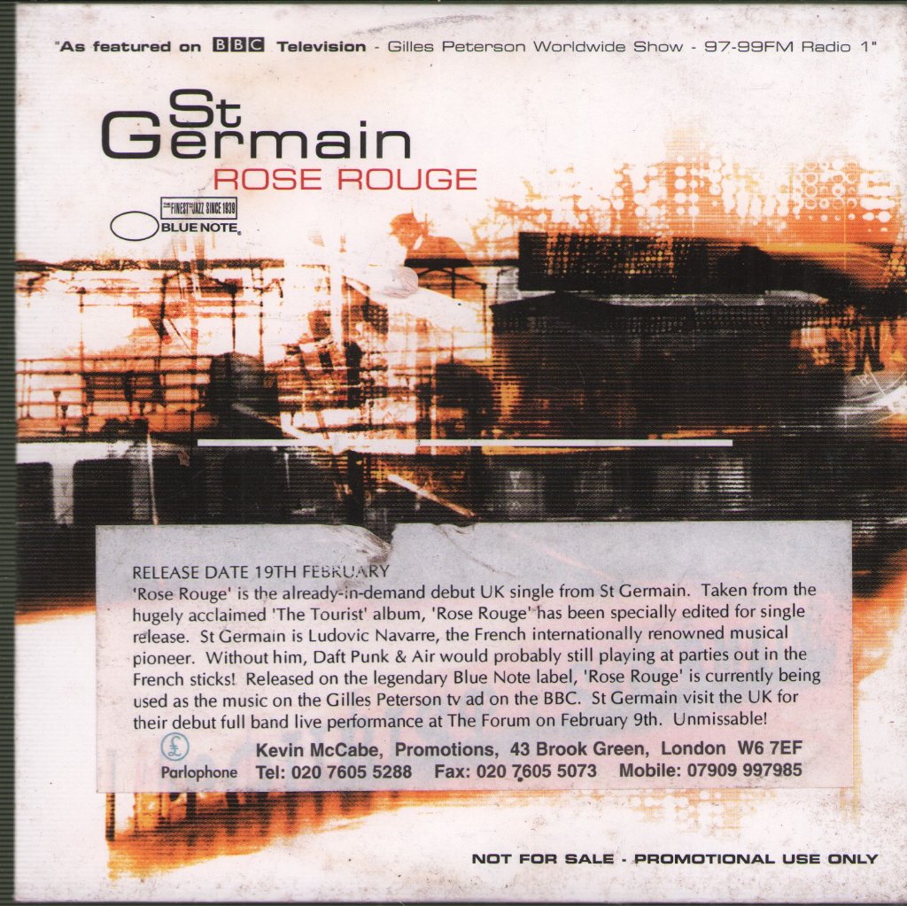 St Germain - Rose Rouge - Cd