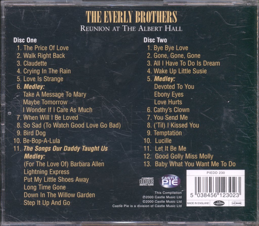 Everly Brothers - Reunion At The Albert Hall - Double Cd