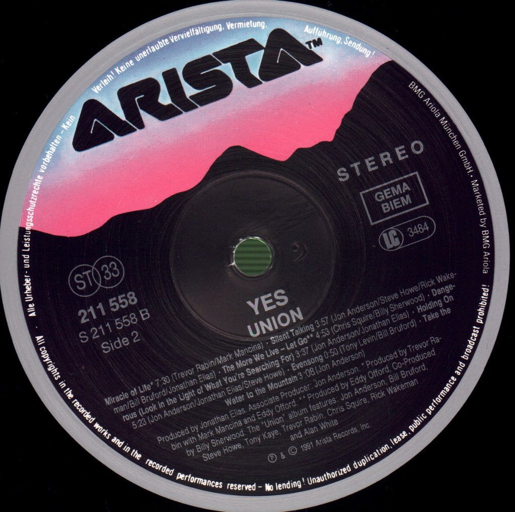 Yes - Union - Lp