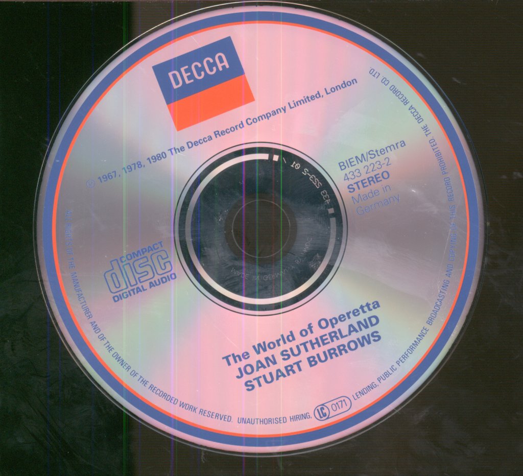 Joan Sutherland, Stuart Burrows - World Of Operetta - Cd