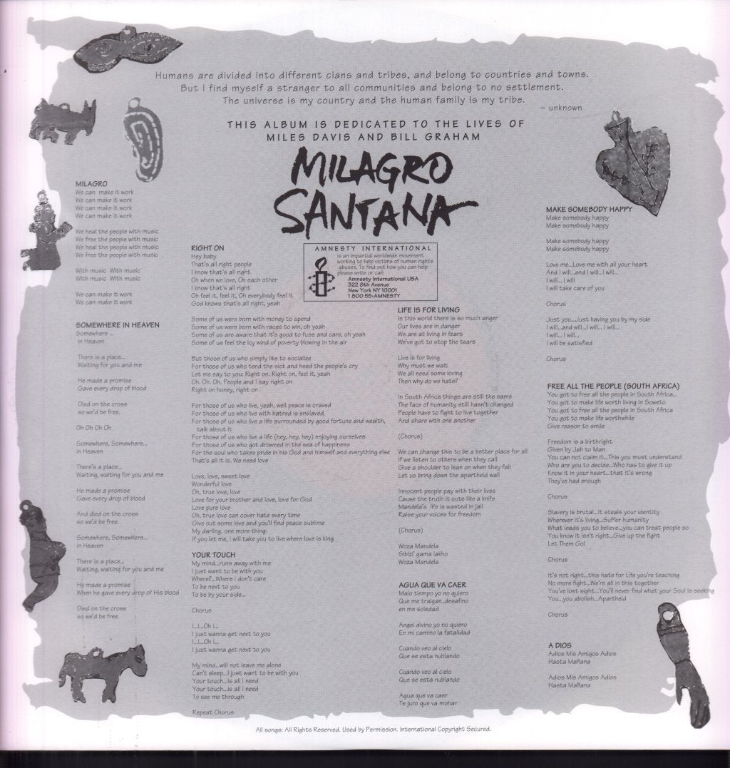 Santana - Milagro - Lp
