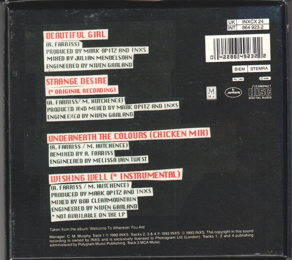 INXS - Beautiful Girl - Cd Box Set