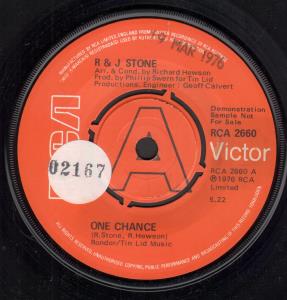 R And J Stone - One Chance - 7 Inch