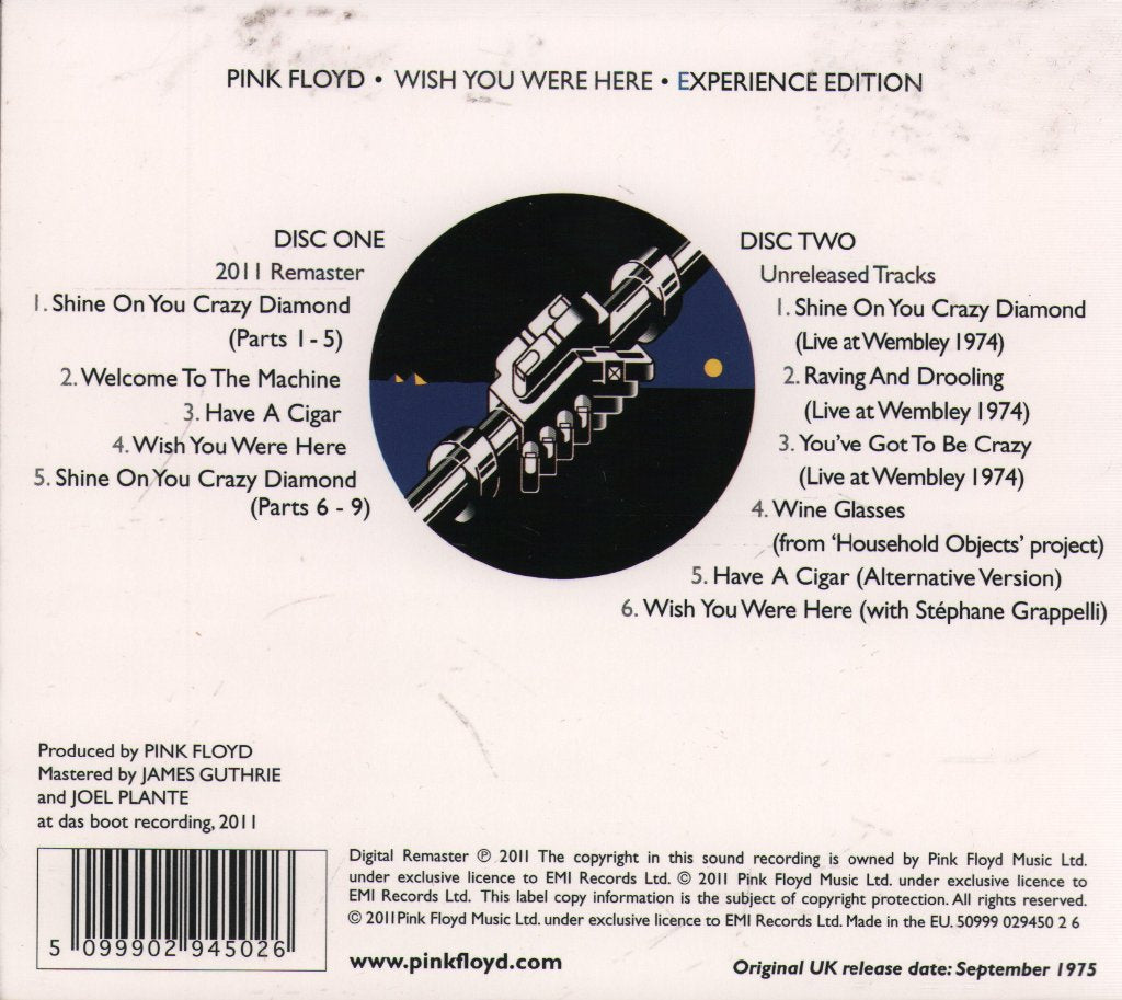 Pink Floyd - Wish You Were Here • Experience Edition - Cd