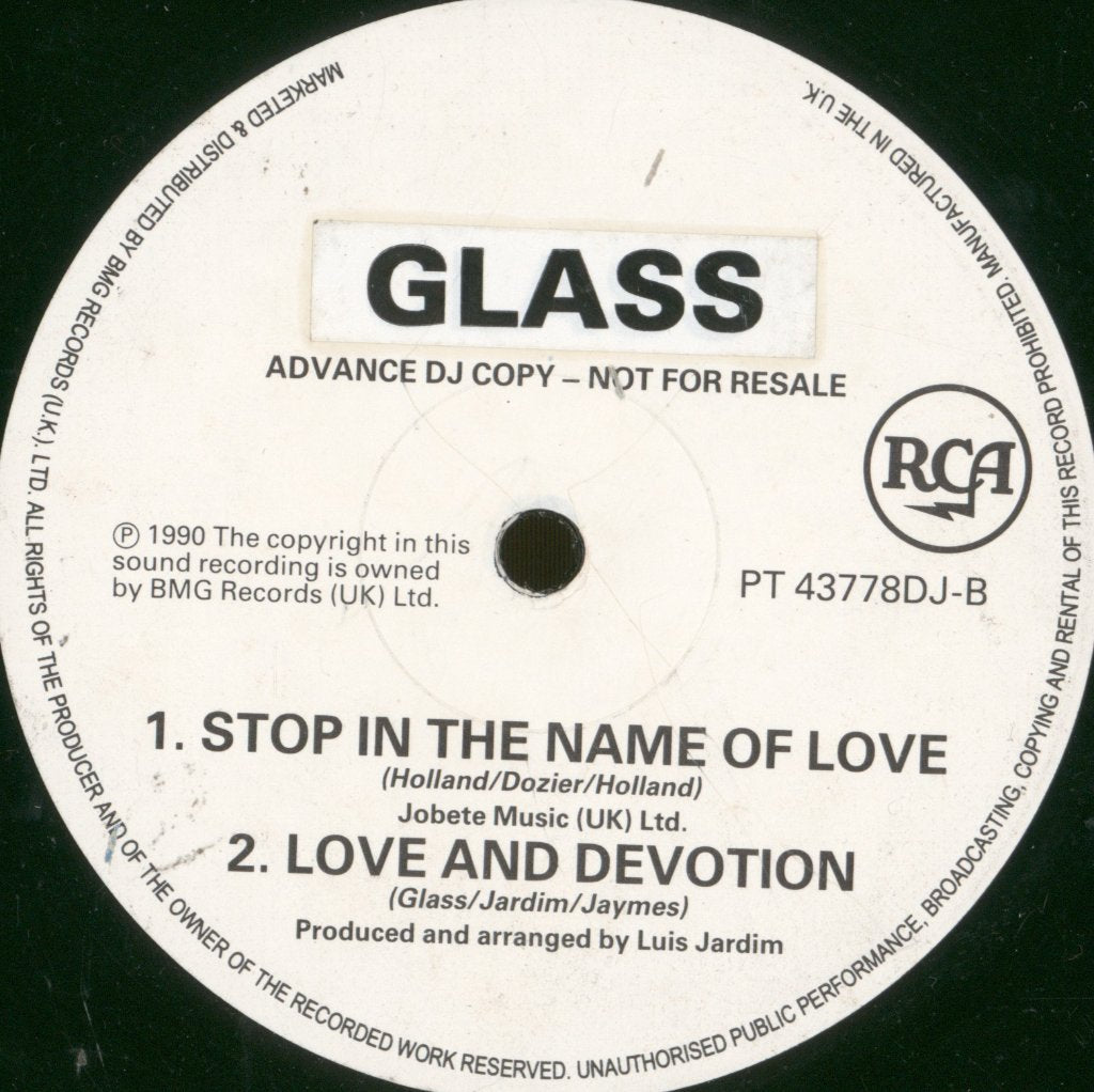 Glass - Stop In The Name Of Love - 12 Inch