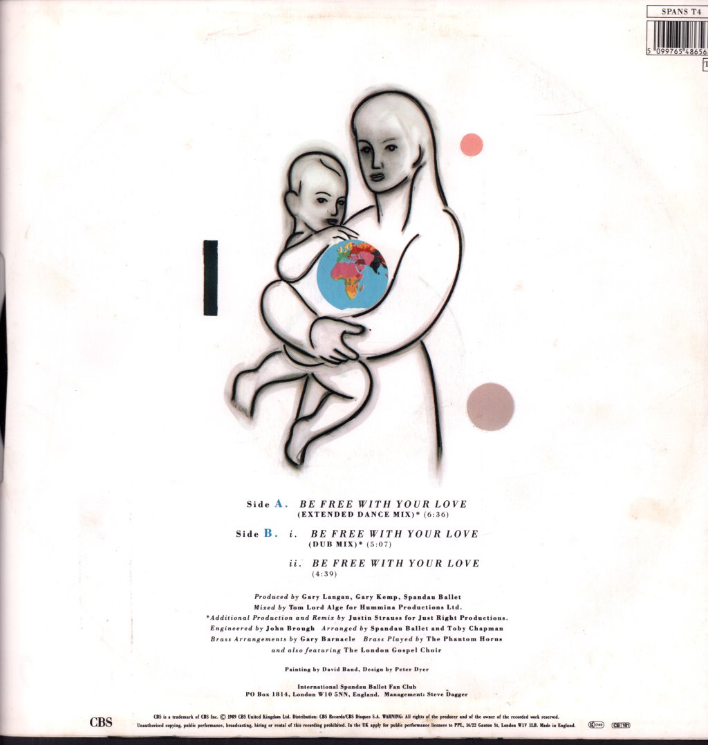 Spandau Ballet - Be Free With Your Love - 12 Inch