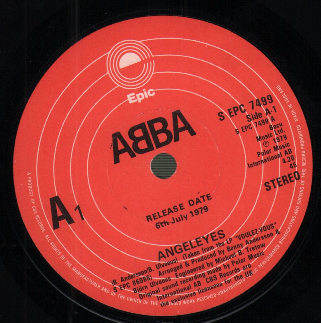 ABBA - Angeleyes / Voulez-Vous - 7 Inch