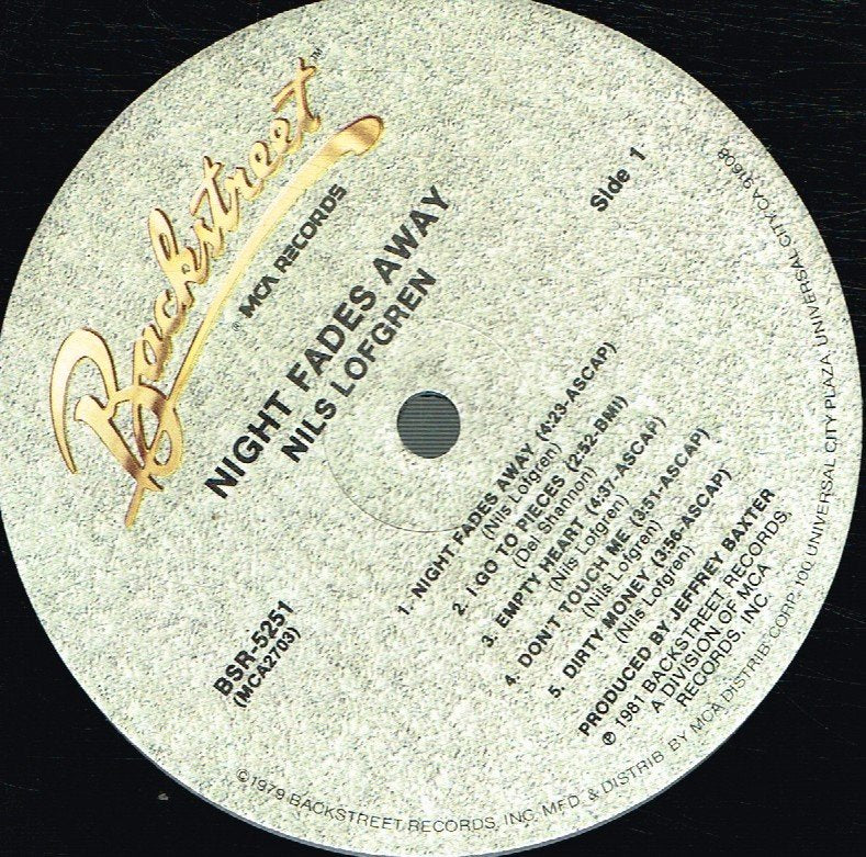 Nils Lofgren - Night Fades Away - Lp