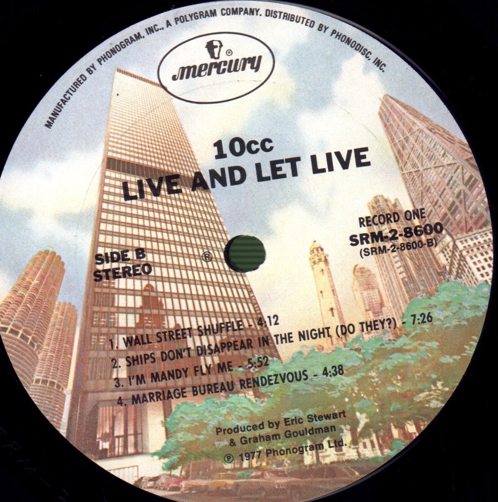 10cc - Live And Let Live - Double Lp