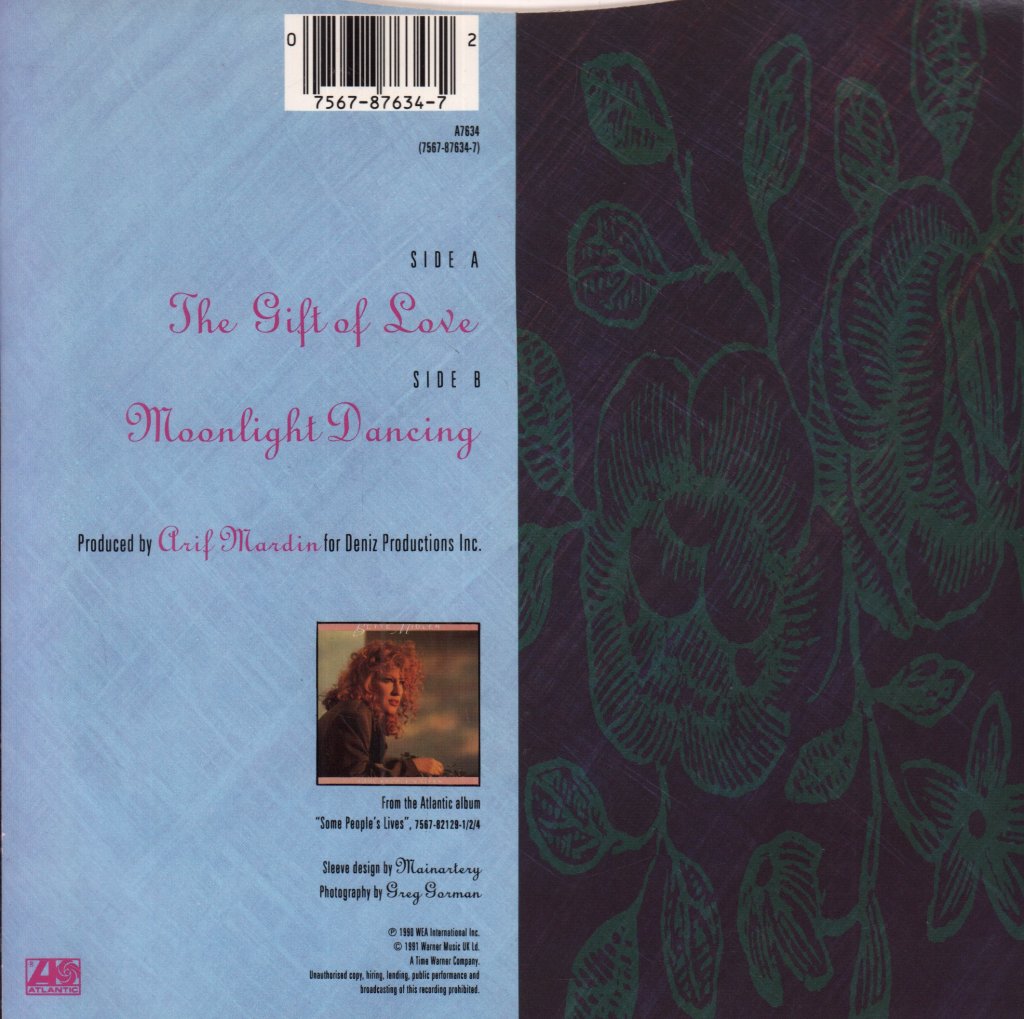 Bette Midler - Gift Of Love - 7 Inch