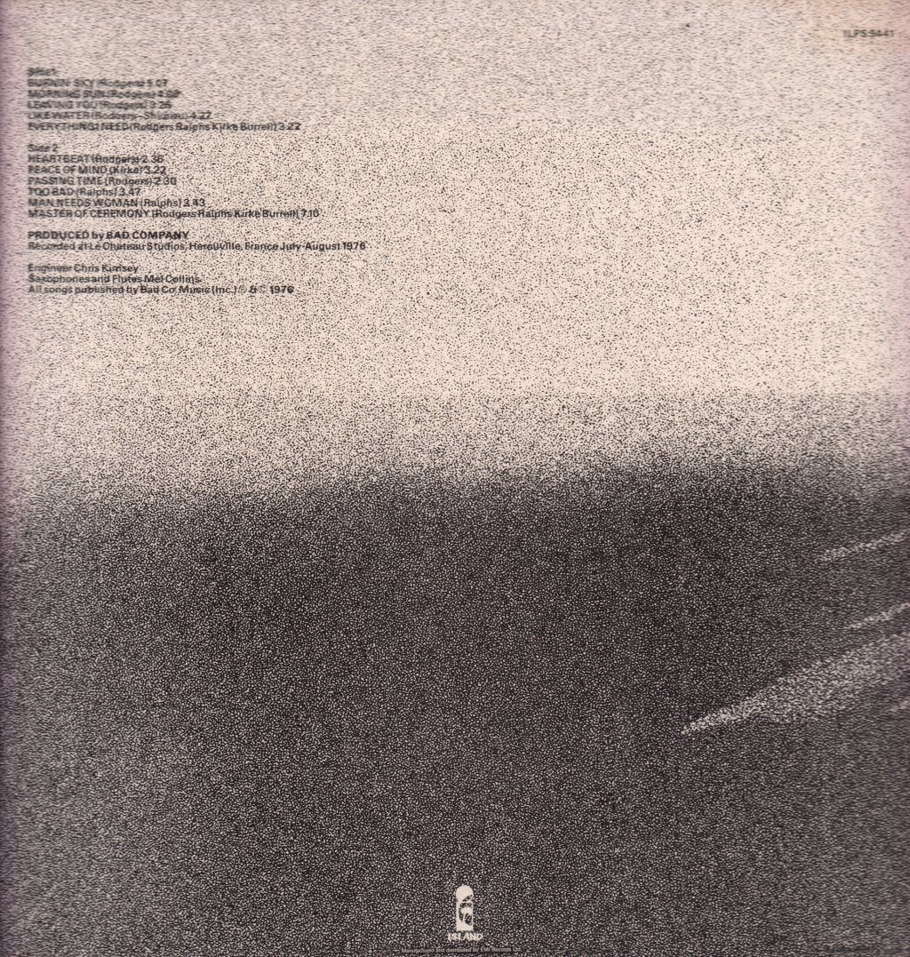 Bad Company (Rock Group) - Burnin' Sky - Lp