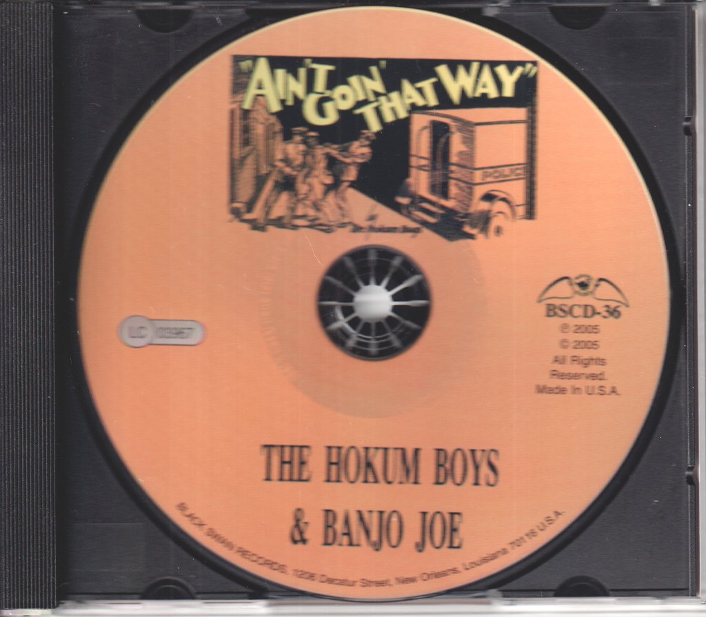 Hokum Boys & Banjo Joe - Ain't Going That Way 1927 - 1929 - Cd