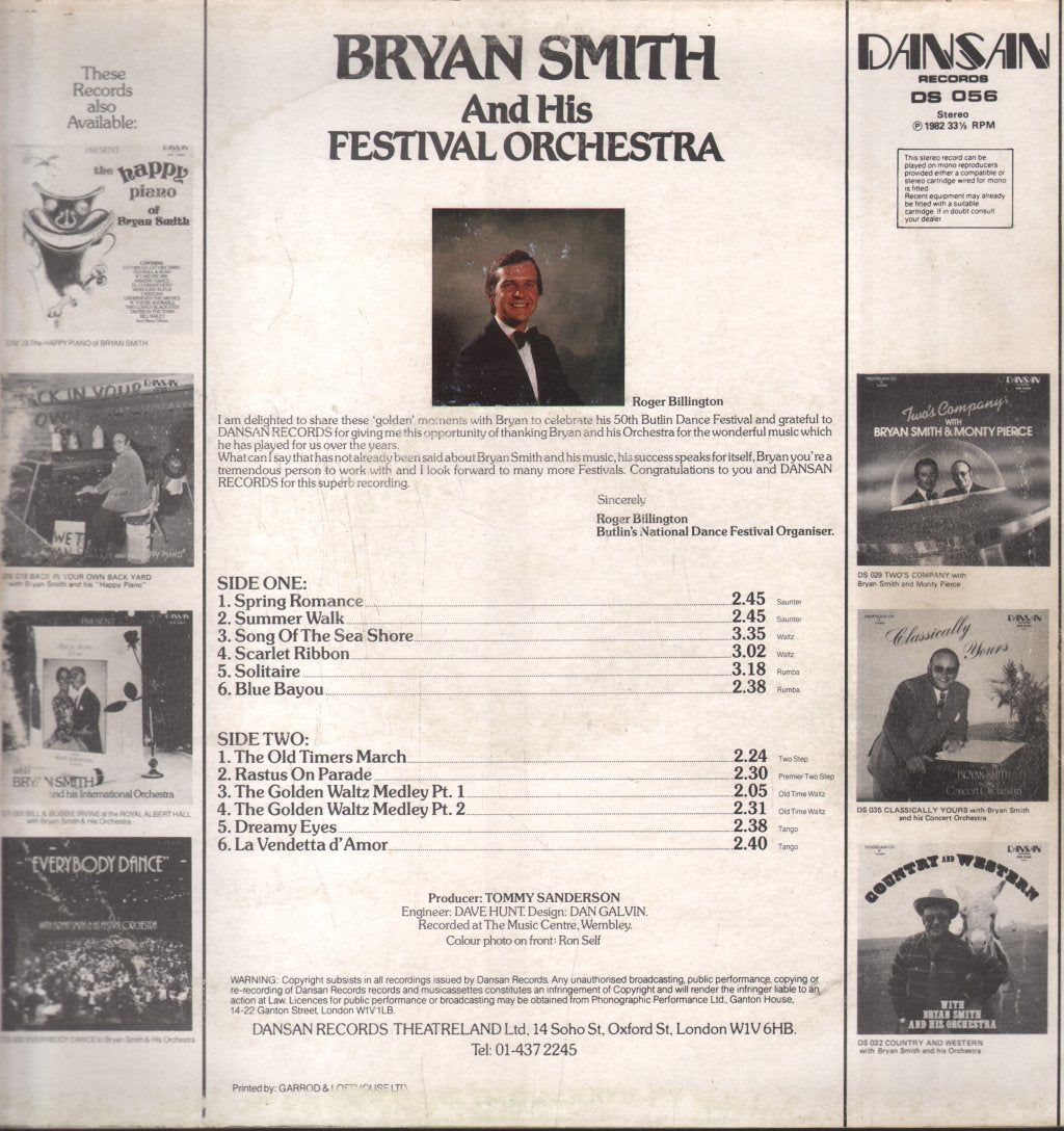 Bryan Smith And His Festival Orchestra - Your Radio Requests - Lp